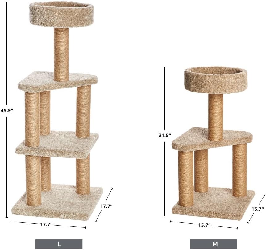 Amazon Basics Cat Tree Review size