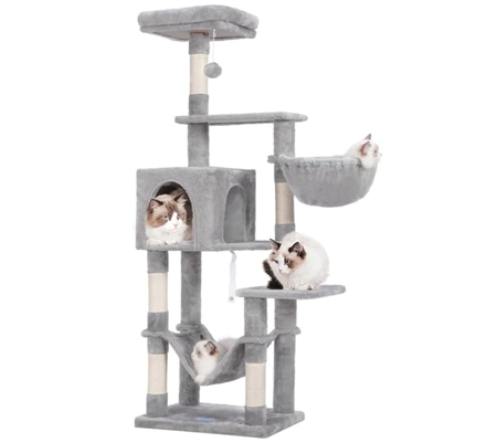 Hey-brother Cat Tree with Large Hammock