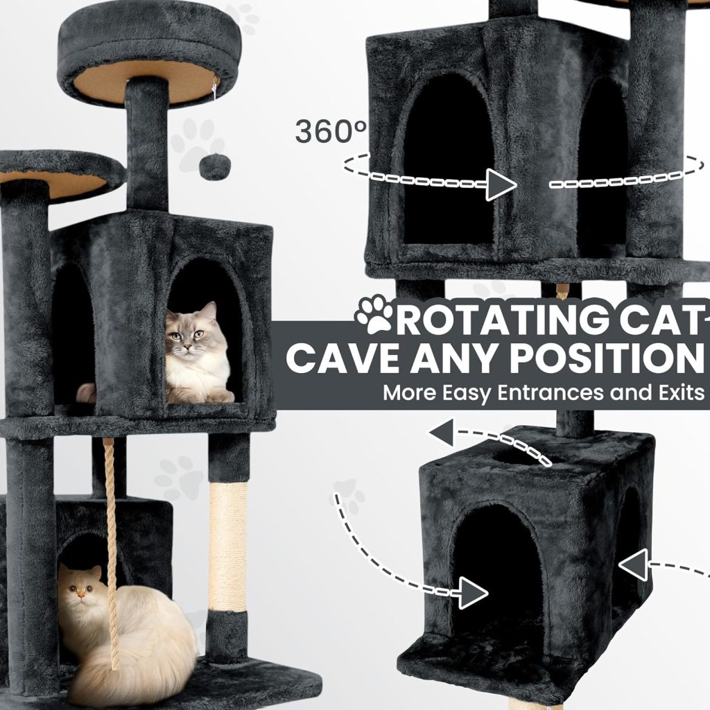 TSCOMON Cat Tree Tower Condo positions